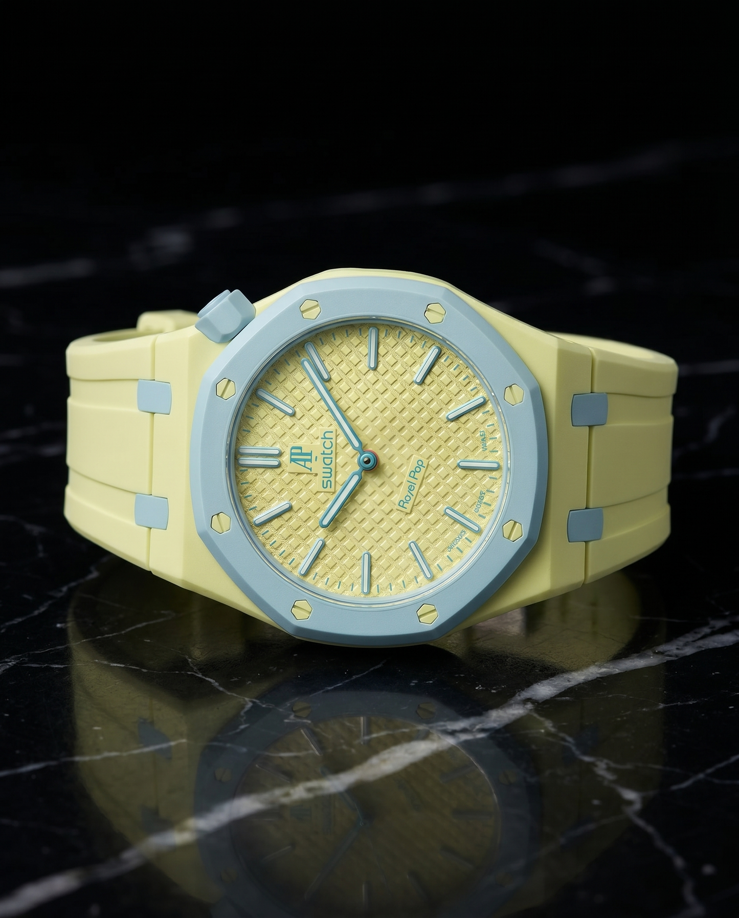 Case-Strap for the Swatch x AP Royal Pop Blaue Acht